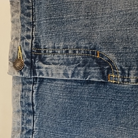 Tommy Hilfiger Knee Length Denim Stretch Skirt Back Vent 16 - Picture 7 of 14